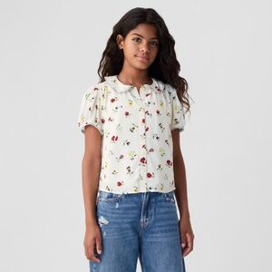 NWOT DÔEN x GAP girls button up top size S